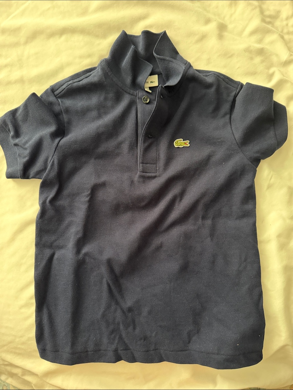 NWOT Lacoste Kids Navy Short-Sleeve Polo Shirt